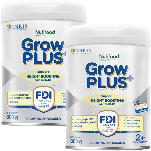 Combo 2 Sản phẩm dinh dưỡng công thức GrowPLUS+ 2+ (Bạc), 800g (trên 2 tuổi)
