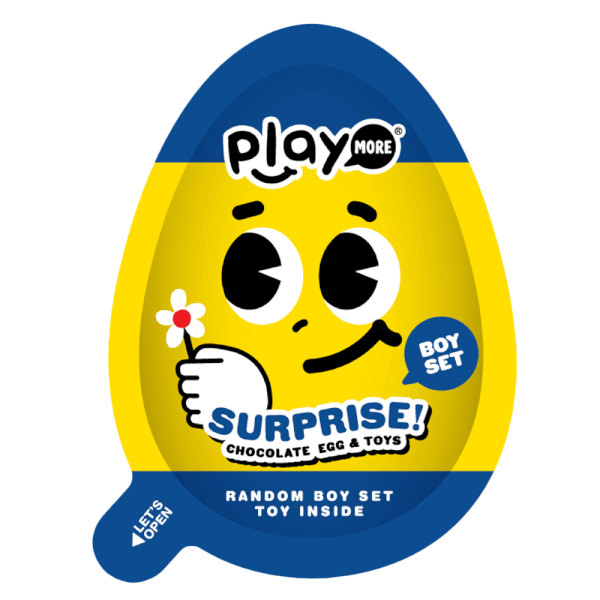 Combo 2 Kẹo trứng đồ chơi sô cô la sữa bất ngờ Playmore 20g (giao mẫu ngẫu nhiên)