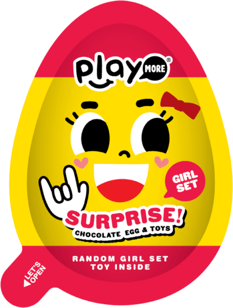 Kẹo trứng đồ chơi sô cô la sữa bất ngờ Playmore 20g (giao mẫu ngẫu nhiên)