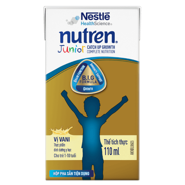 Combo 5 Thực phẩm dinh dưỡng y học Nutren Junior 110ml (1 -10 tuổi) (Lốc 4 hộp)