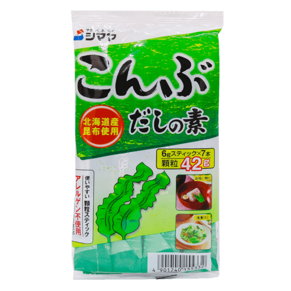 Bột nêm Dashi tảo bẹ Kombu Shimaya 42g (6gx7 gói)