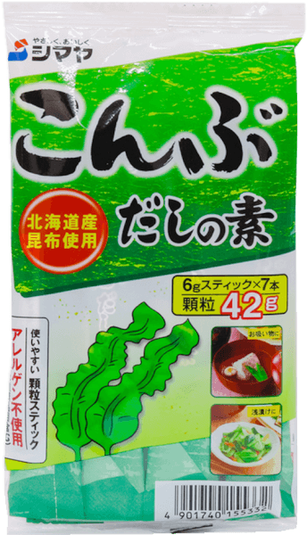 Bột nêm Dashi tảo bẹ Kombu Shimaya 42g (6gx7 gói)