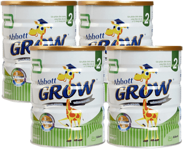 Combo 4 lon Sữa Abbott Grow 2 900g (6-12 tháng)