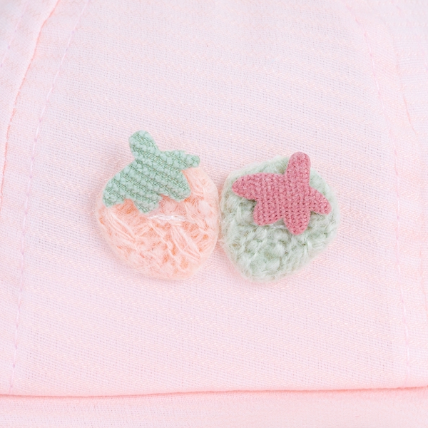 Nón em bé gái vành tròn Animo A2312_MN001 (44cm,Hồng)