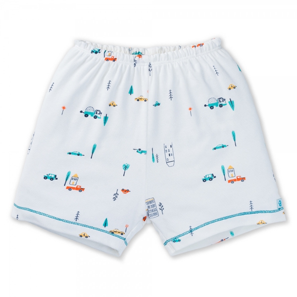 Set 2 Bộ kháng khuẩn Modal ngắn Xe hơi Animo VD1023003 (0-24M,Xanh ngọc)