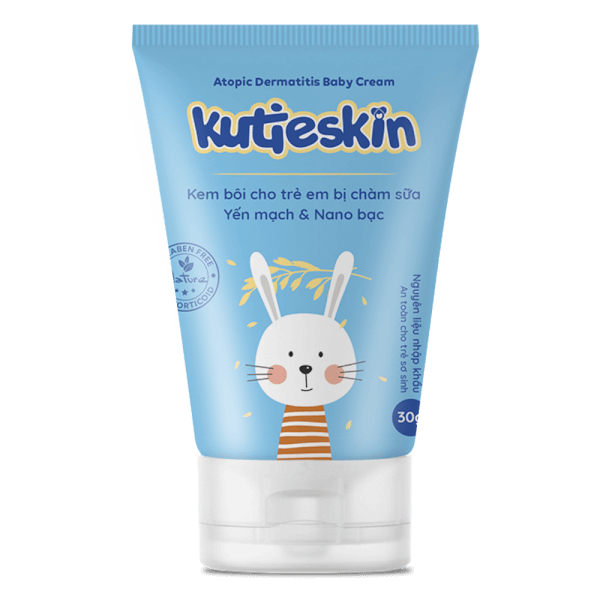 Kem Chàm sữa cho da bé Kutieskin 30g + Tinh dầu bạch đàn chanh Kutieskin 5ml