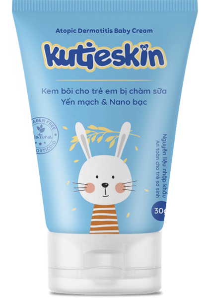 Kem Chàm sữa cho da bé Kutieskin 30g + Tinh dầu bạch đàn chanh Kutieskin 5ml