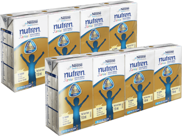 Combo 2 Thực phẩm dinh dưỡng y học Nutren Junior 110ml (1 -10 tuổi) (Lốc 4 hộp)