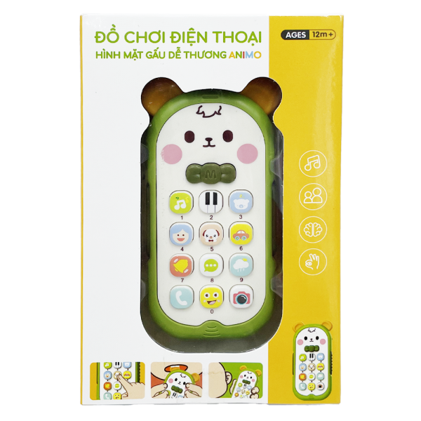 Đồ chơi điện thoại hình mặt gấu dễ thương Animo YN540351 C401