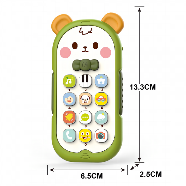 Đồ chơi điện thoại hình mặt gấu dễ thương Animo YN540351 C401