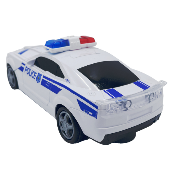 Đồ chơi xe cảnh sát biến hình robot có nhạc đèn YN213994 C401 (Trắng)