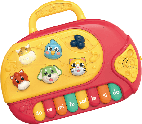 Đồ chơi học đàn piano, phát nhạc và tiếng động vật ngộ nghĩnh RFD574655 C401 (Đỏ)