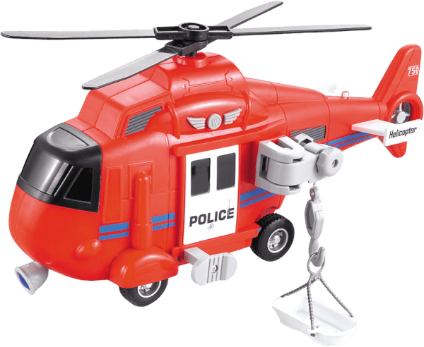 Máy bay trực thăng chạy trớn có âm thanh và đèn RFD238277 C401 (Đỏ)