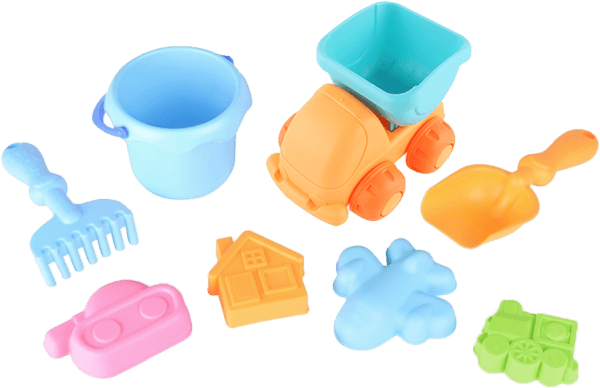 Bộ đồ chơi đi biển gồm xe, xô nước và dụng cụ 8pcs RFD199889 C402
