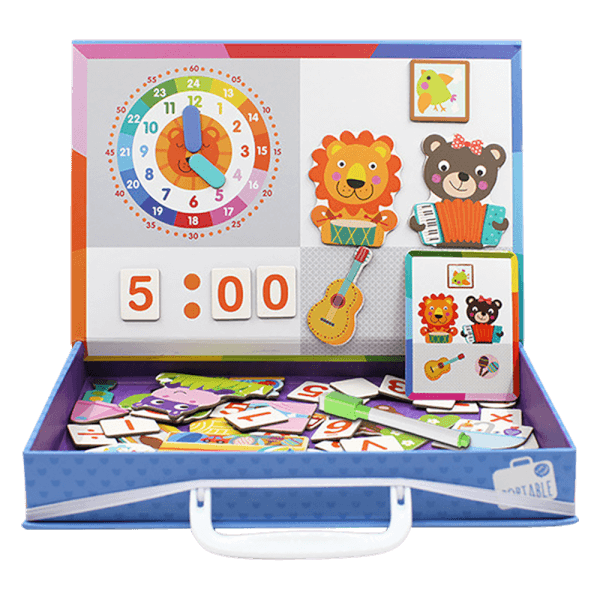 Hộp ghép hình cao cấp chủ đề hoạt động trong ngày kèm thẻ hình và bảng vẽ RFD574540 C402