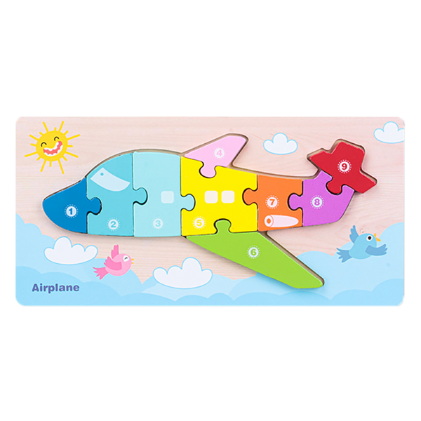 Miếng ghép gỗ nhiều màu sắc giáo dục sớm cho bé RFD581504 C402 (Màu ngẫu nhiên)