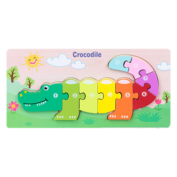 Miếng ghép gỗ nhiều màu sắc giáo dục sớm cho bé RFD581504 C402 (Màu ngẫu nhiên)