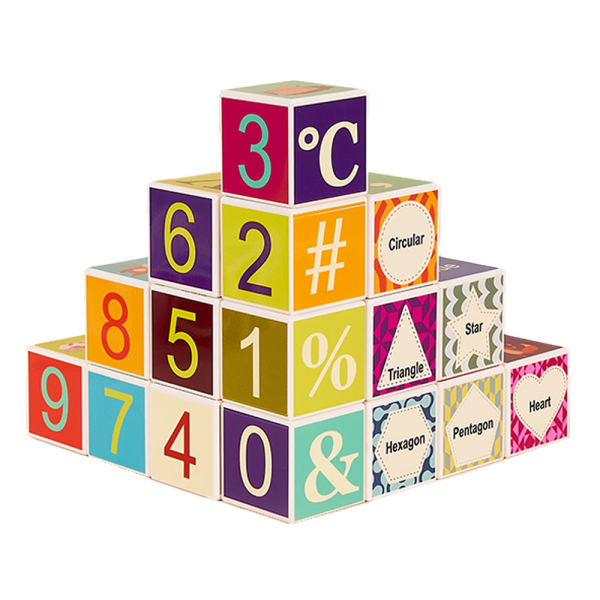 Bộ khối vuông học tập đa chủ đề 24pcs HW23162004 C402
