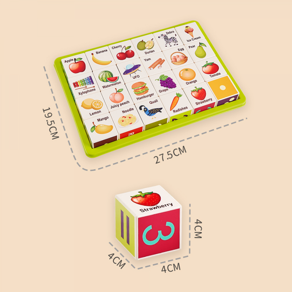 Bộ khối vuông học tập đa chủ đề 24pcs HW23162004 C402