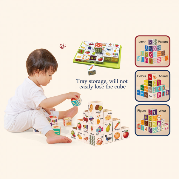 Bộ khối vuông học tập đa chủ đề 24pcs HW23162004 C402