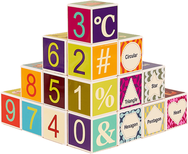 Bộ khối vuông học tập đa chủ đề 24pcs HW23162004 C402