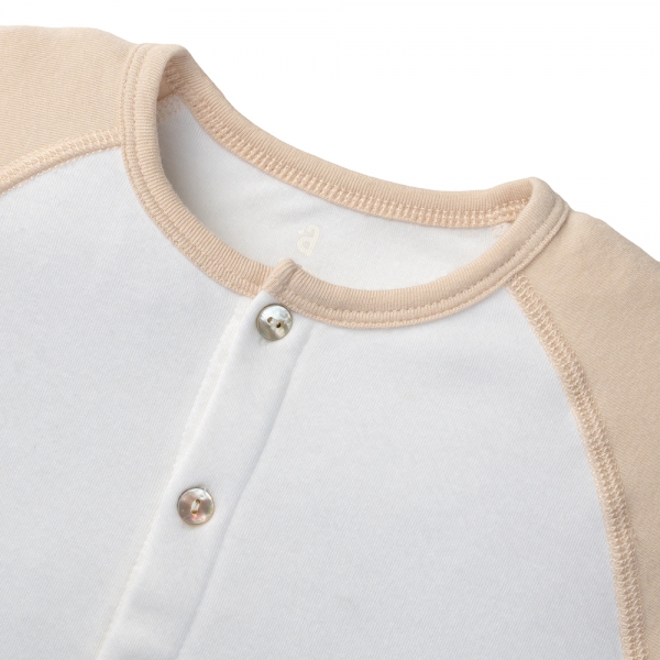 Set 2 Bộ kháng khuẩn Modal ngắn Cầu vồng Animo VD1023001 (0-24M,Beige)