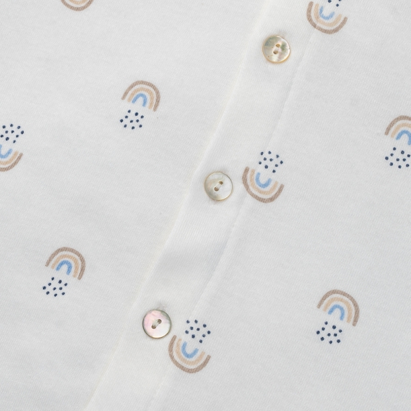 Set 2 Bộ kháng khuẩn Modal ngắn Cầu vồng Animo VD1023001 (0-24M,Beige)