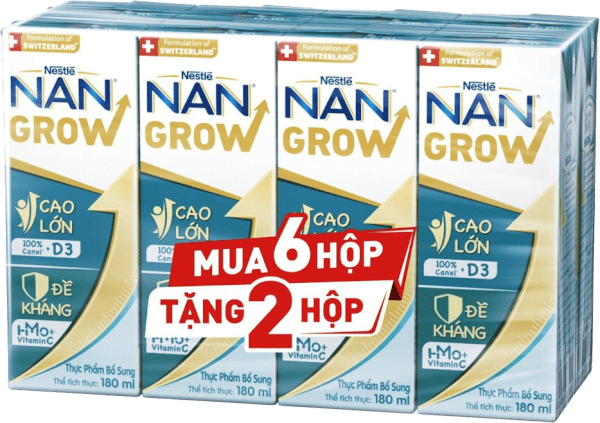 Thực phẩm bổ sung Nestlé NANGROW 4 (8x180ml) Mua 6 tặng 2