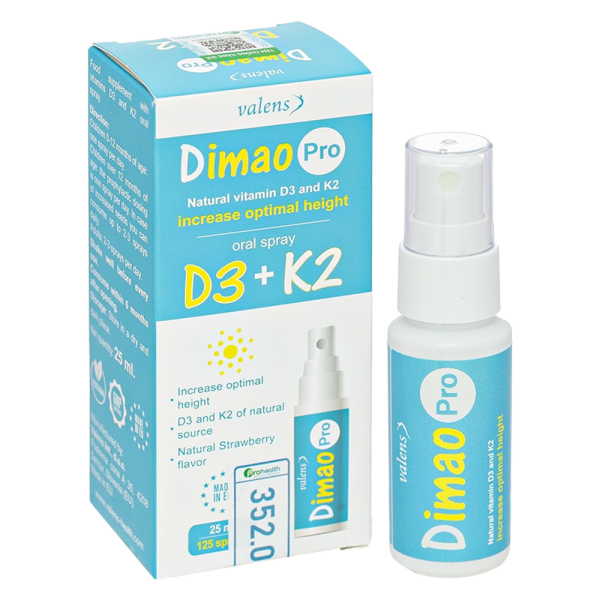 Thực phẩm bảo vệ sức khỏe Dimao Pro Oral Spray D3 K2