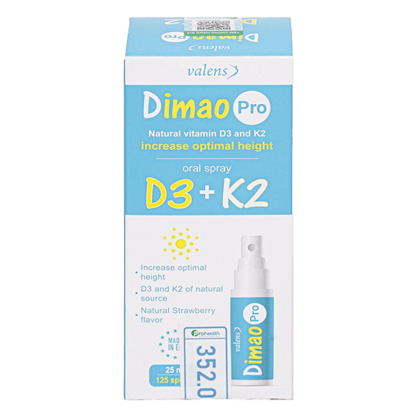 Thực phẩm bảo vệ sức khỏe Dimao Pro Oral Spray D3 K2