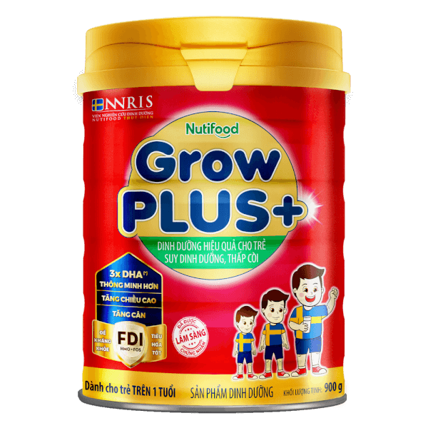 Combo 2 lon sữa GrowPLUS+ Đỏ 900g (từ 1 tuổi)