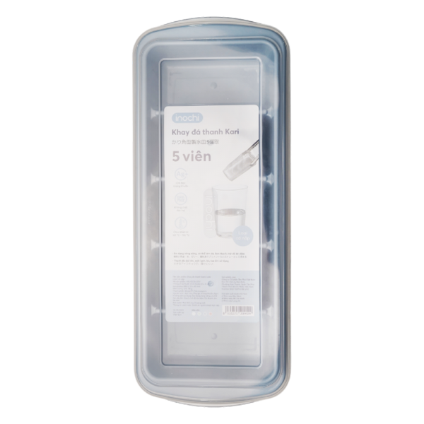 Combo 2 Khay đá thanh Kari 5 viên (INC, có nắp )