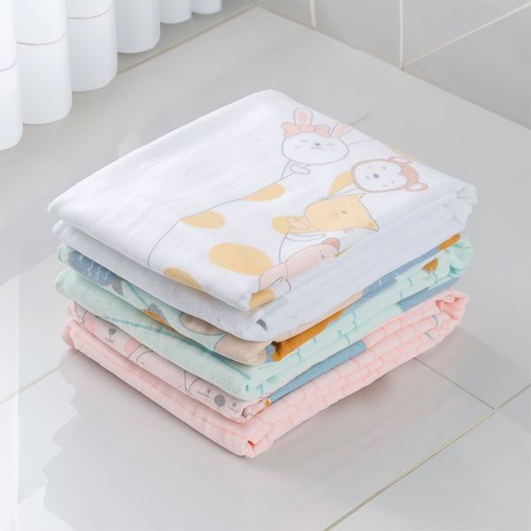 Khăn tắm trẻ em Cotton hoàng tử Cá Animo BM9T (60x120cm,Xanh)