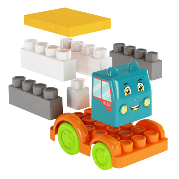 Đồ chơi khối xếp hình xe có âm thanh sinh động CY586594 C402