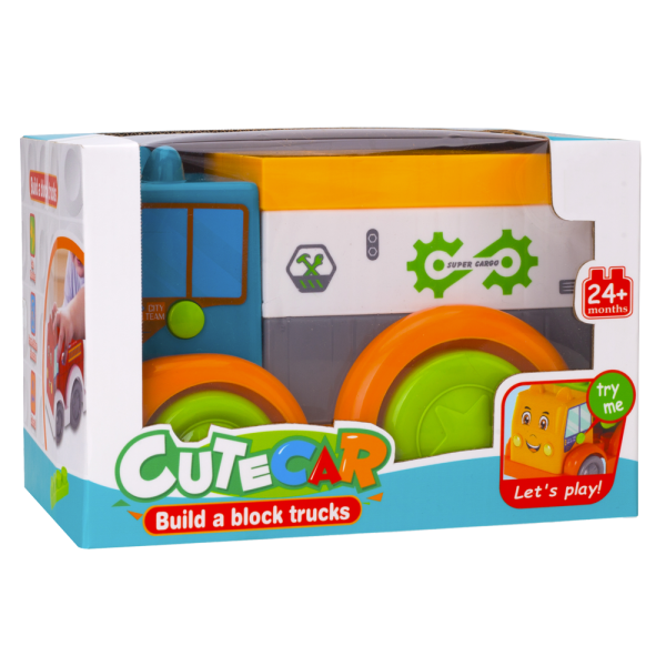 Đồ chơi khối xếp hình xe có âm thanh sinh động CY586594 C402