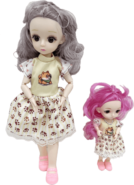 Búp bê 2 chị em tóc đỏ dễ thương CY598254 C402