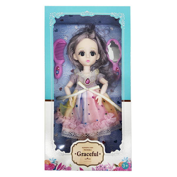 Búp bê công chúa cầu vồng kèm phụ kiện tóc CY598473 C402