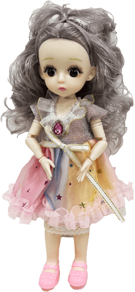 Búp bê công chúa cầu vồng kèm phụ kiện tóc CY598473 C402