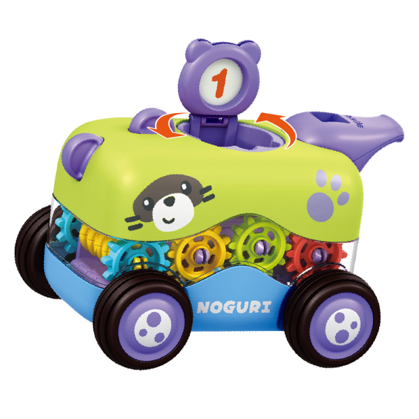 Bộ 2 xe ô tô chaỵ trớn bánh răng ngộ nghĩnh kèm còi CY529555 C401