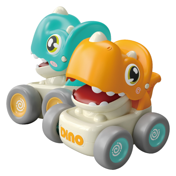 Bộ 2 xe ô tô khủng long chạy đà siêu ngầu có còi xe CY522513 C401