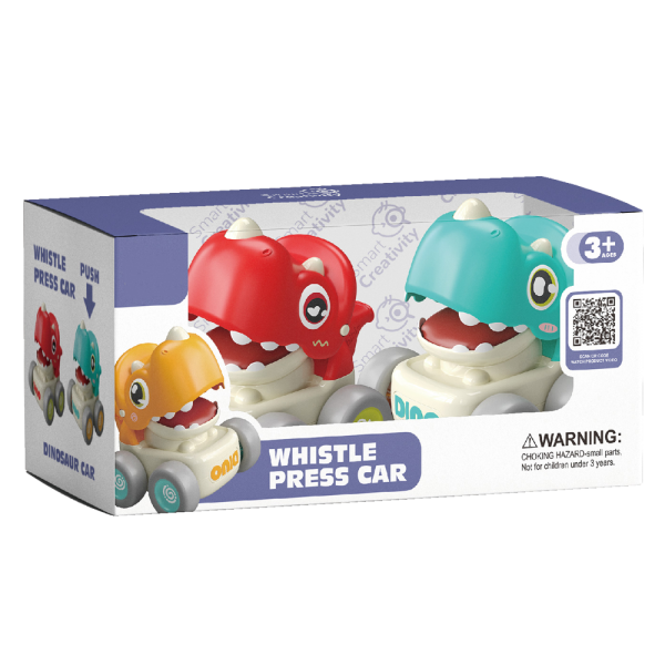 Bộ 2 xe ô tô khủng long chạy đà siêu ngầu có còi xe CY522513 C401