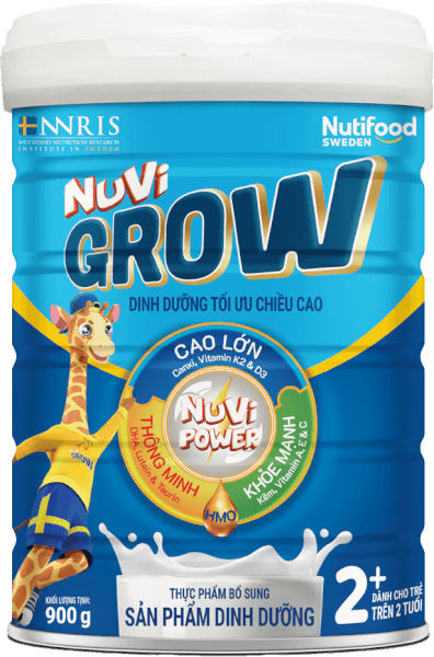 Sữa Nuvi Grow 2+ 900g (Trên 2 tuổi)