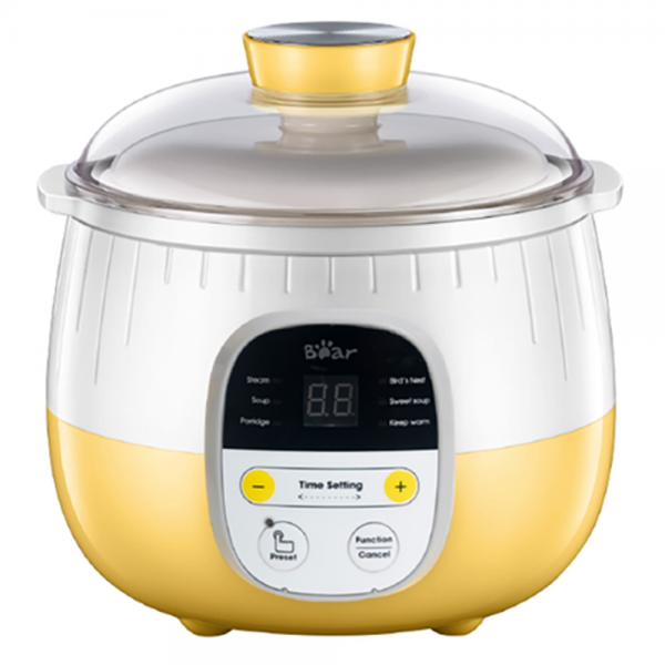 Nồi nấu chậm Bear 0,8L (Vàng, SUBE001, Vi)