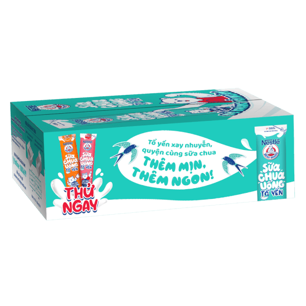 Thực phẩm bổ sung Sữa chua uống Nestle Gấu, thùng 28 gói 75ml