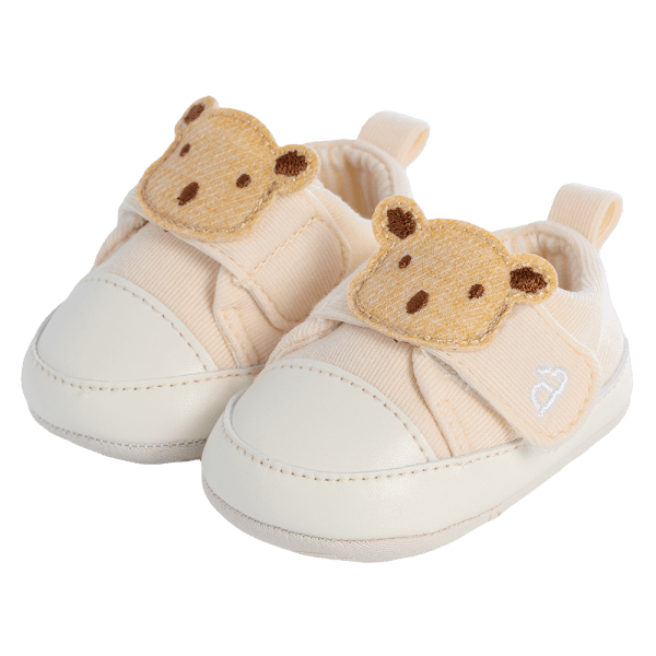 Giày sơ sinh thấp cổ Animo A2404_MN001 (9-11,Màu be)