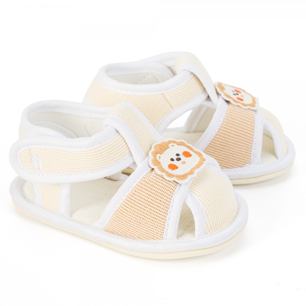 Giày tập đi bé trai Animo A2404_MN042 (12-14,Kem)