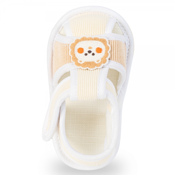 Giày tập đi bé trai Animo A2404_MN042 (12-14,Kem)