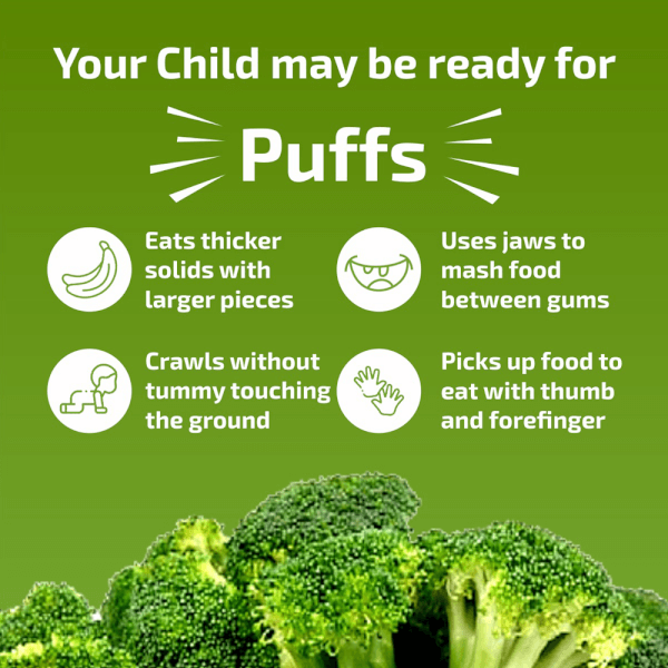 Combo 2 Bánh ăn dặm Grinny vị bông cải xanh và táo