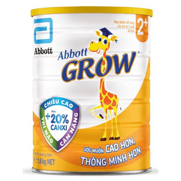 Combo 2 Sữa Abbott Grow 2+ 1,6kg (trên 2 tuổi)