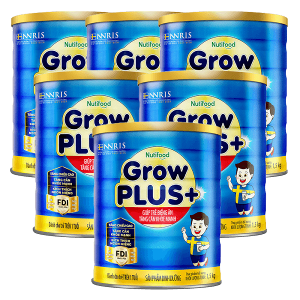 Combo 6 Sữa GrowPLUS+ Xanh 1.5kg (từ 1 tuổi)